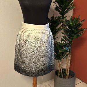Kate Spade Skirt the Rules Black and White Skirt